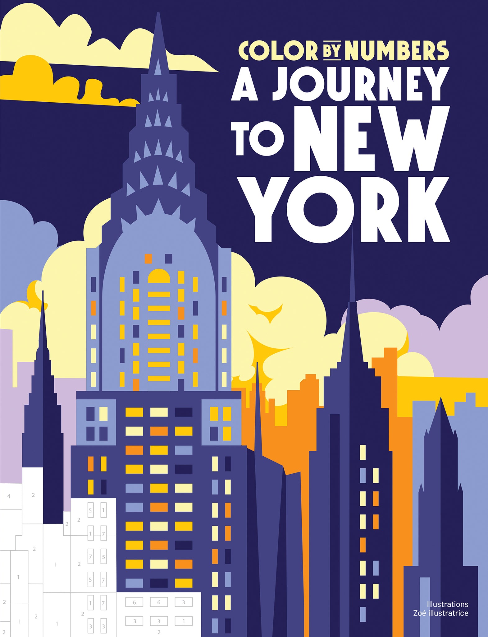 Cover image for Color by Numbers: A Journey to New York ISBN 9781915751737